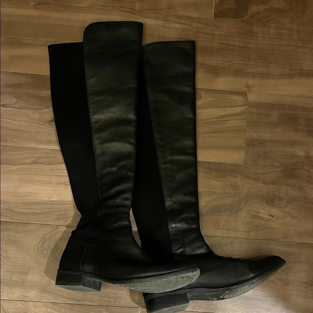 Clarks Black Over-the-Knee Boots